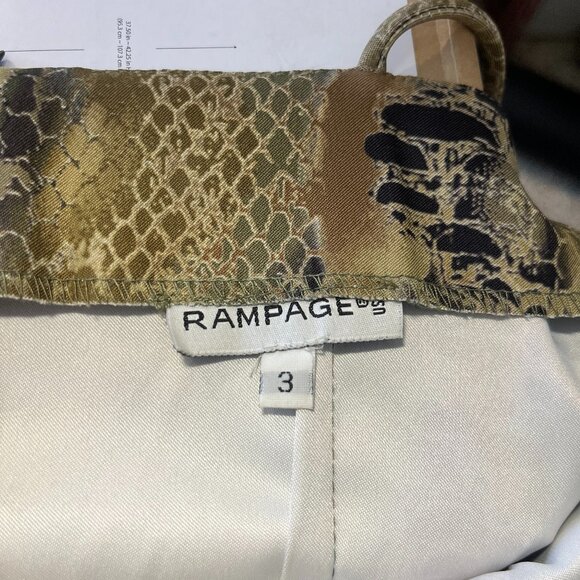 Snake Print Mini Dress Tan Women's size Small S Y2K Style - Picture 4 of 5